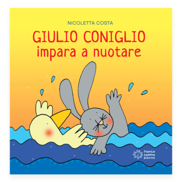 Giulio Coniglio impara a nuotare