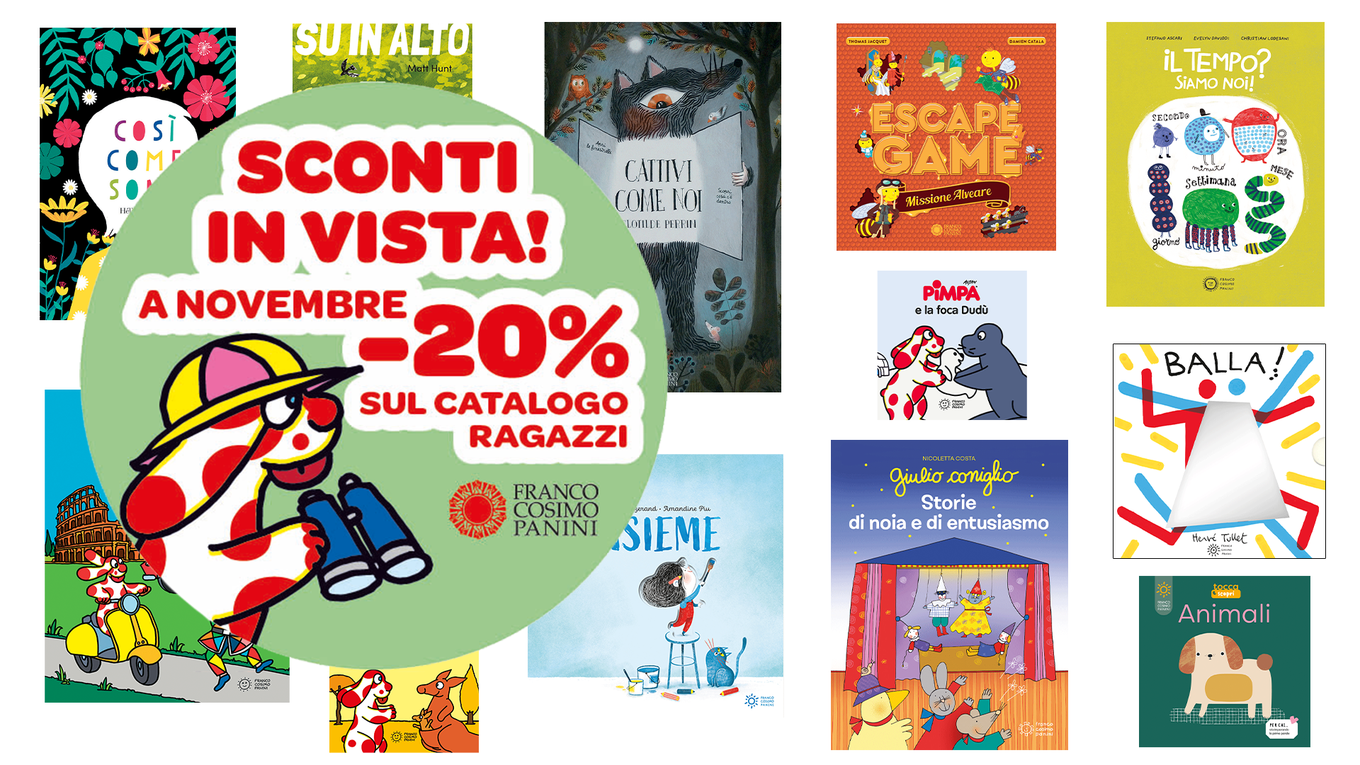 A novembre -20% su tutto il nostro catalogo!