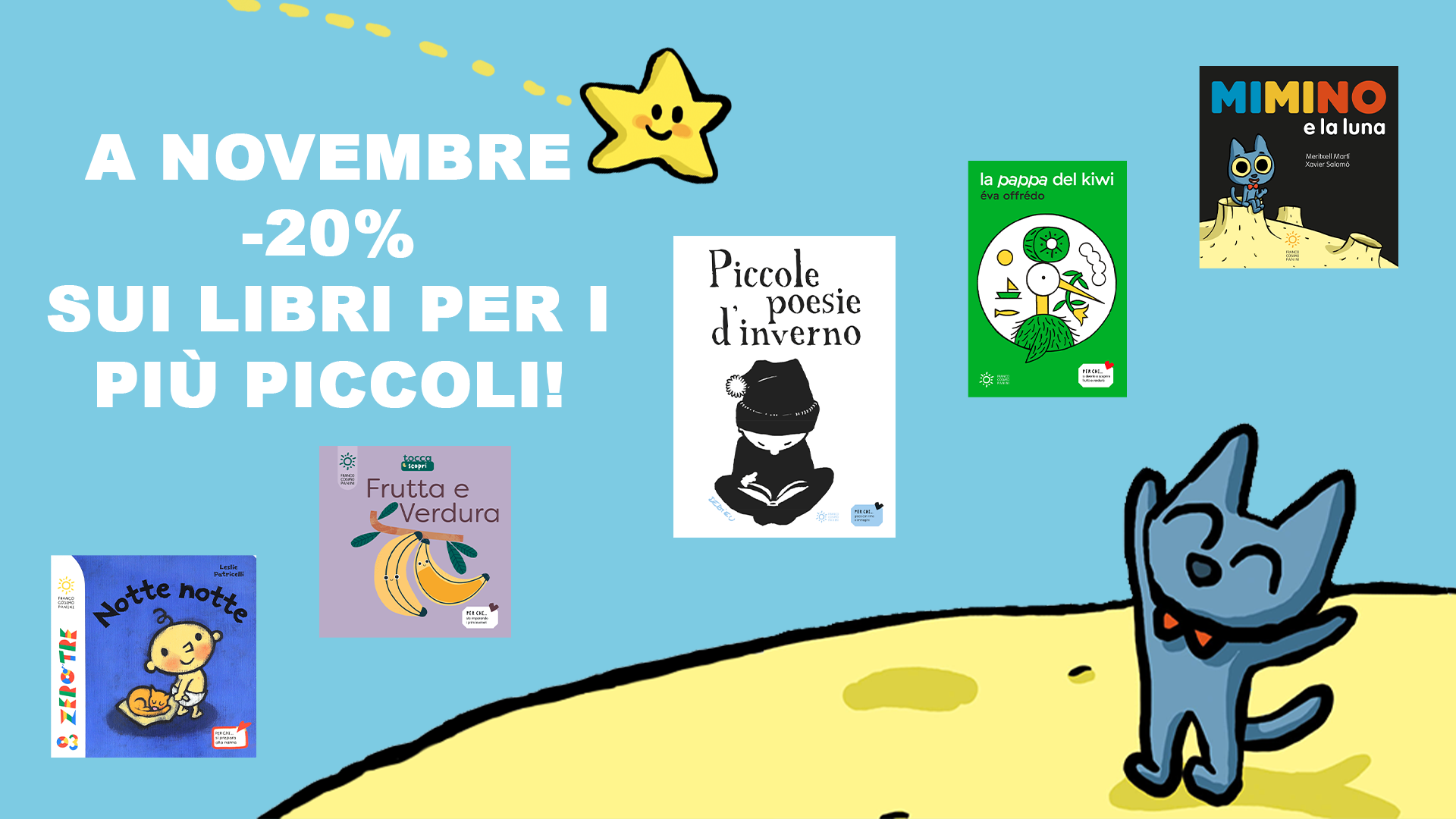 A novembre -20% sui libri per i più piccoli!