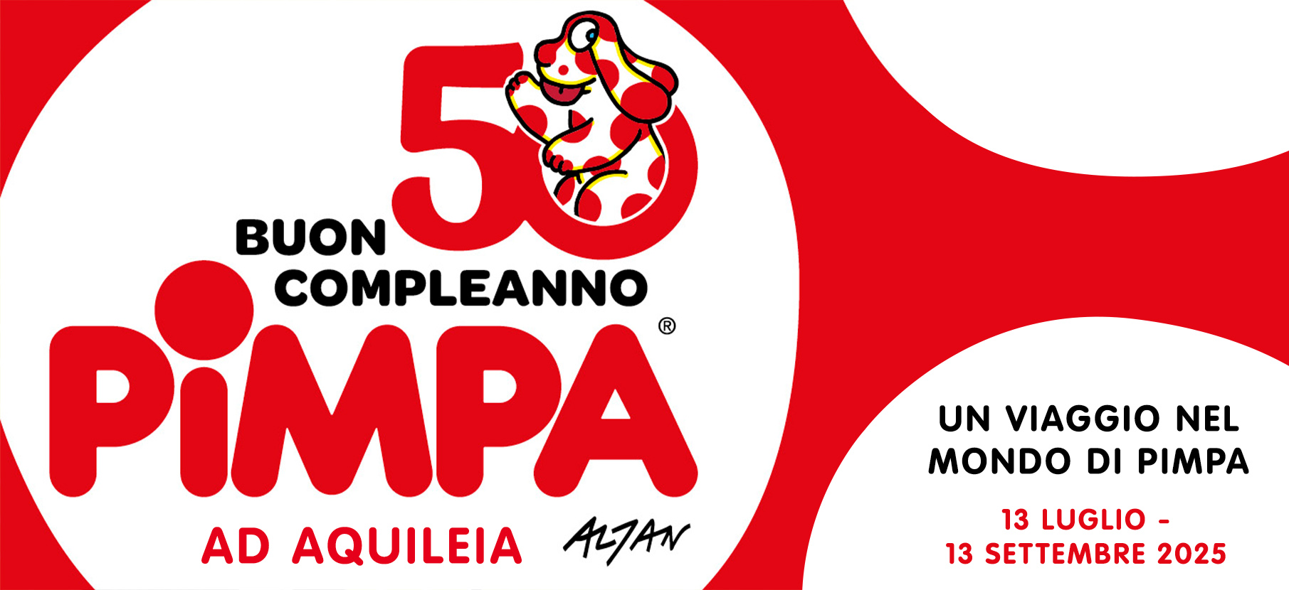 Buon compleanno Pimpa! La mostra arriva ad Aquileia, la città di Altan
