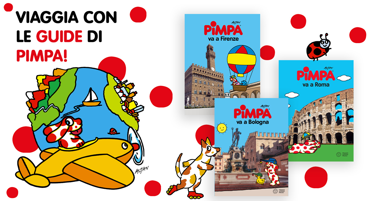 Pimpa ti porta alla scoperta dell'Italia con le sue guide!