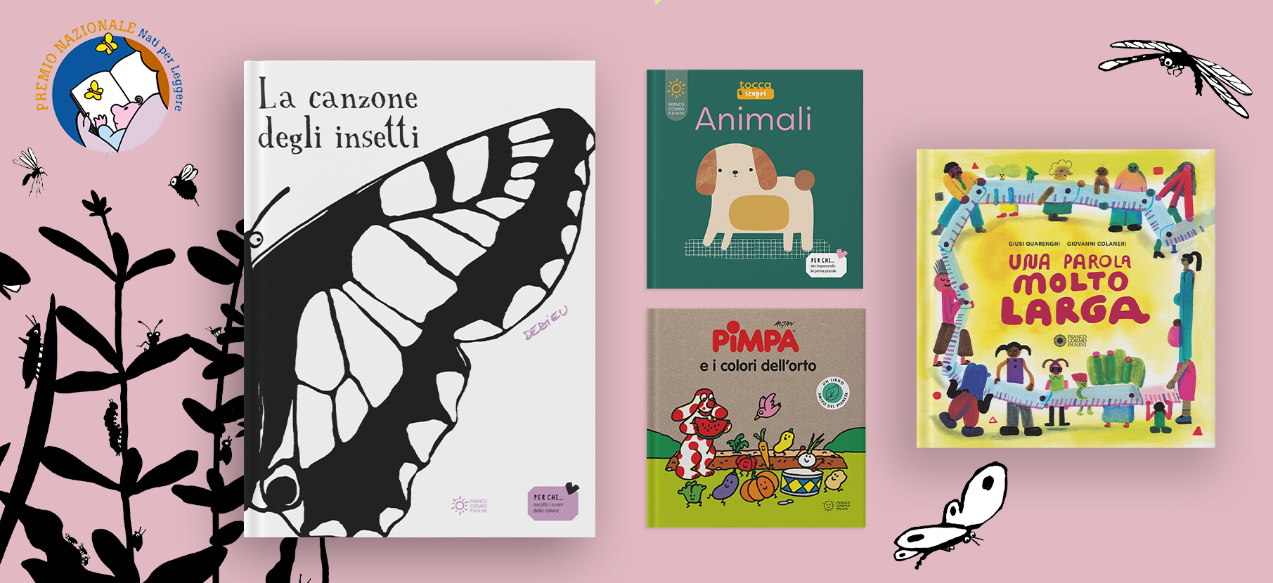 Tanti libri del nostro catalogo inseriti nella guida Nati per Leggere 2025