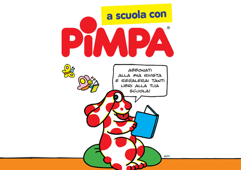 Iniziativa A scuola con Pimpa: regala 150€ alla tua scuola