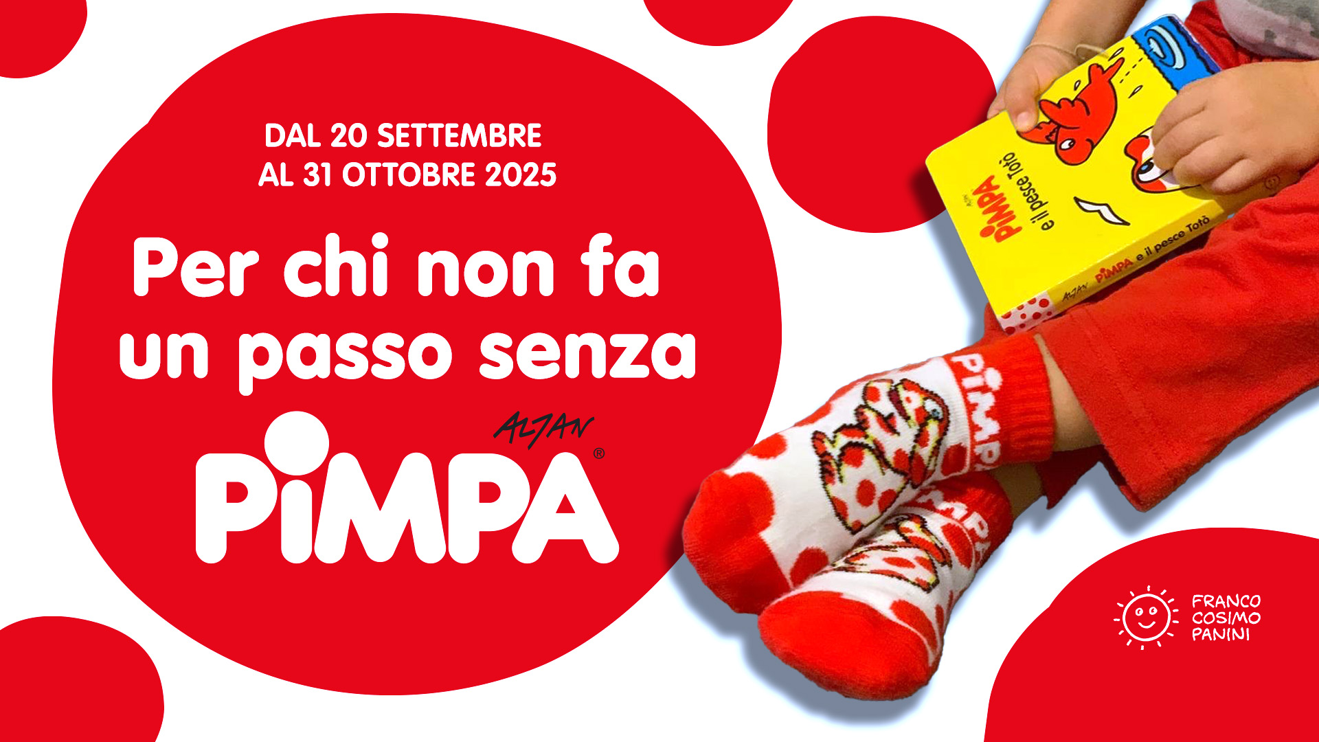 Scopri come ricevere in omaggio le calzine di Pimpa!